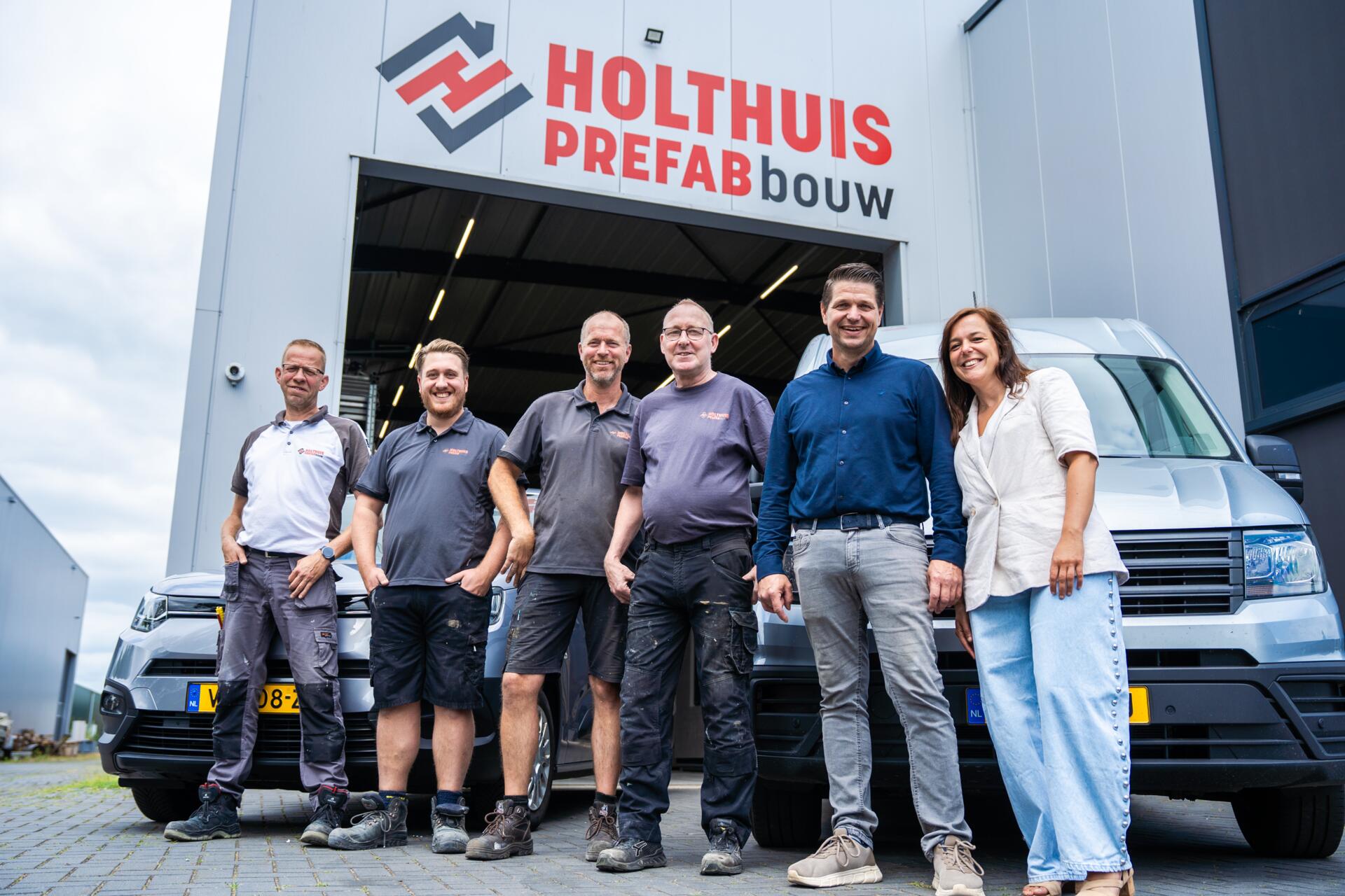 Het team van Holthuis Prefab in Goor
