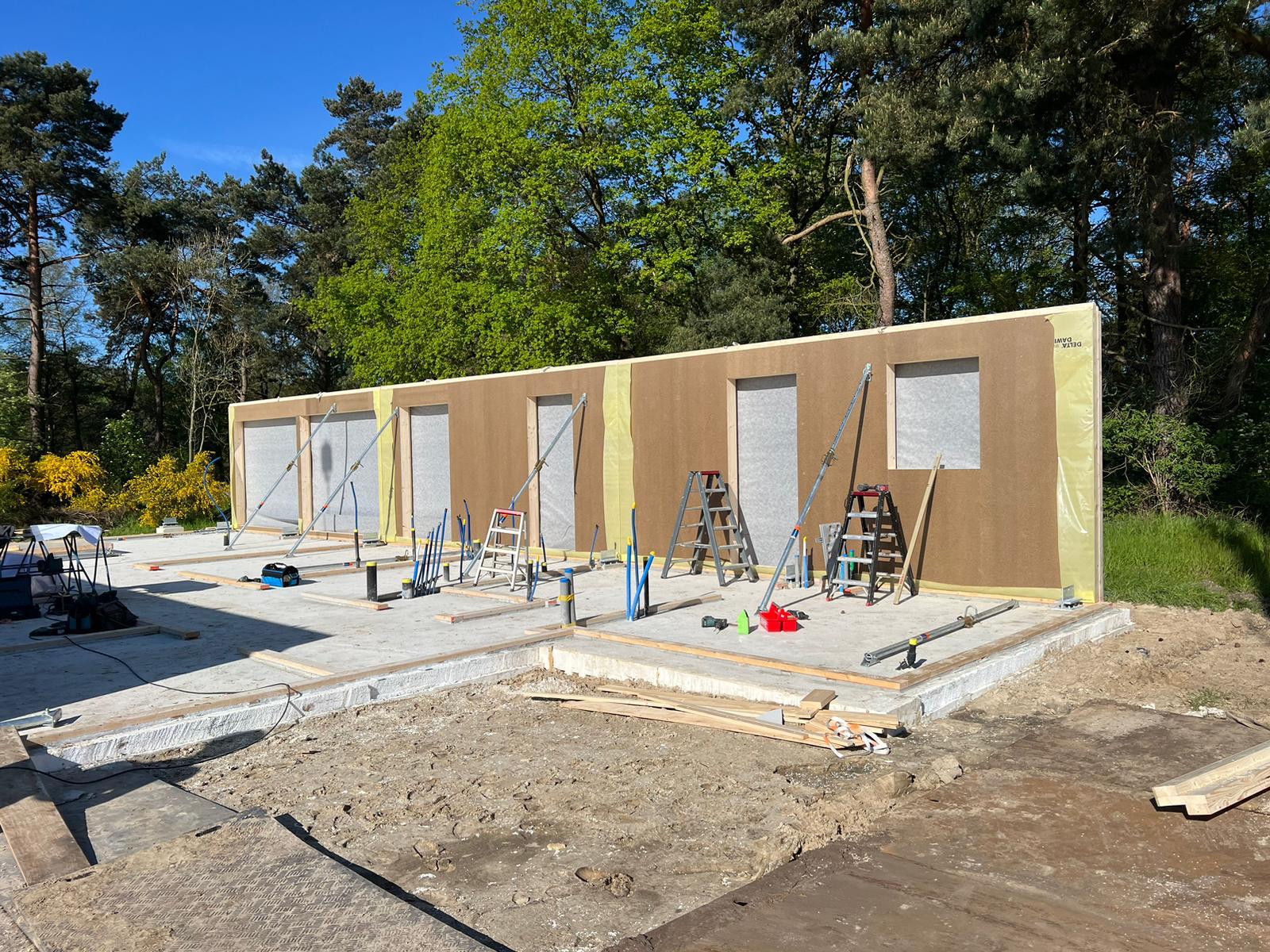 Prefab wandelement in uitvoering