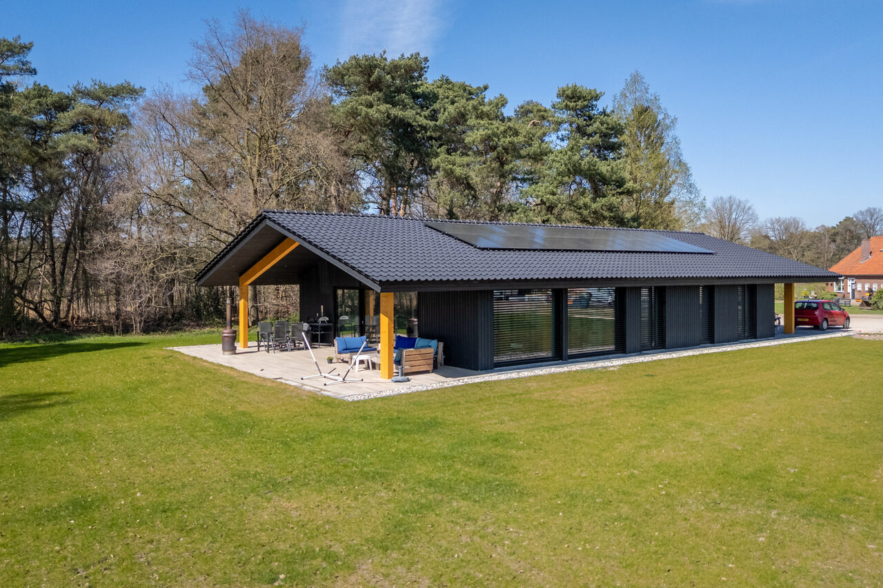 Prefab woning in uitvoering